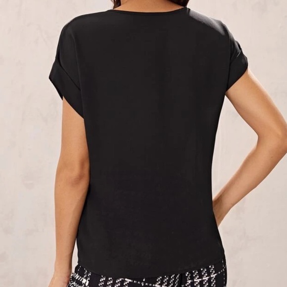 Boho zipper detail v neck blouse - Picture 2 of 16